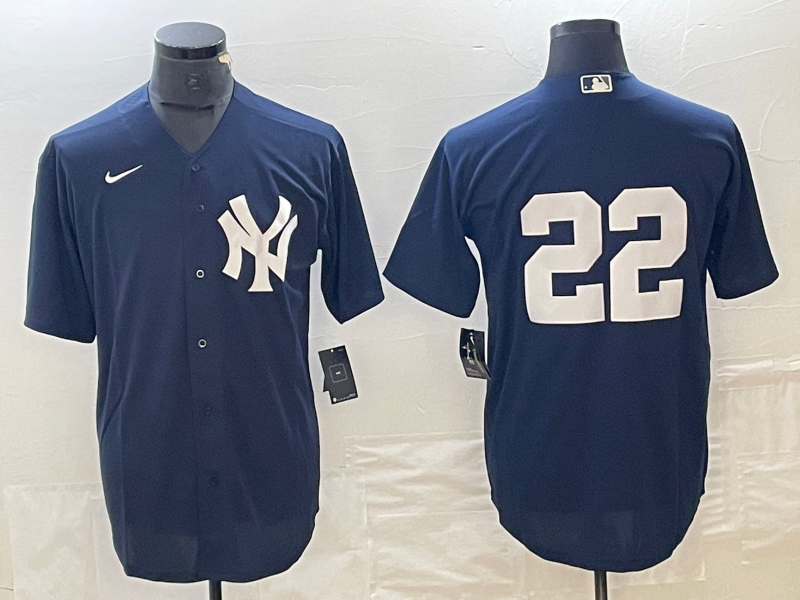 Men's New York Yankees Juan Soto #22 Navy Name Jersey